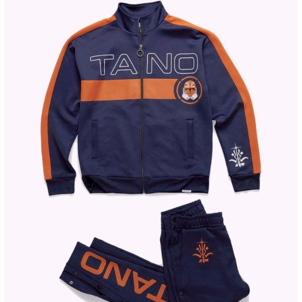 Ahsoka blue and orange track suit set